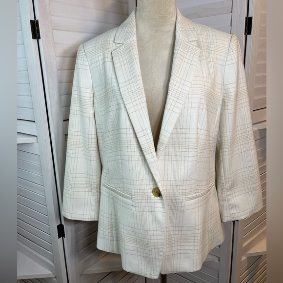 Blazer Femme Ann Taylor Taille 12 – Carrière, Marron, Doublé, 98% Laine (neuf Avec étiquettes)